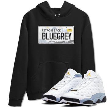 13s Blue Grey shirt to match jordans Jordan Plate sneaker tees Air Jordan 13 Blue Grey SNRT Sneaker Release Tees unisex cotton Black 1 crew neck shirt