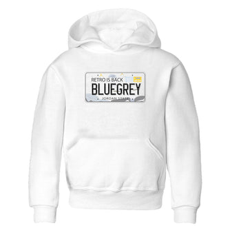 13s Blue Grey shirt to match jordans Jordan Plate sneaker tees Air Jordan 13 Blue Grey SNRT sneaker release tees baby toddler White 2 cotton Shirt