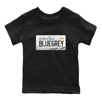 13s Blue Grey shirt to match jordans Jordan Plate sneaker tees Air Jordan 13 Blue Grey SNRT sneaker release tees baby toddler Black 2 cotton Shirt