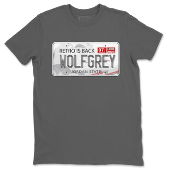 AJ13 Wolf Grey Sneaker Match Tees Jordan Plate Sneaker Tees Air Jordan 13 Wolf Grey SNRT Sneaker Release Tees Unisex Shirts Cool Grey 2