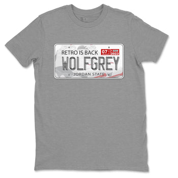 AJ13 Wolf Grey Sneaker Match Tees Jordan Plate Sneaker Tees Air Jordan 13 Wolf Grey SNRT Sneaker Release Tees Unisex Shirts Heather Grey 2