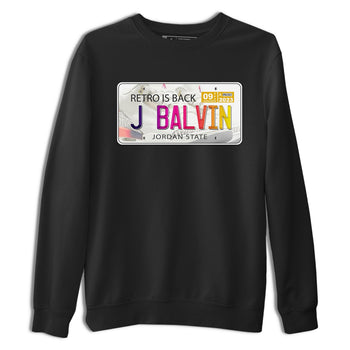 Air Jordan 3 J Balvin shirt to match jordans Jordan Plate sneaker tees Crew Neck Air Jordan 3 X J Balvin SNRT Sneaker Release Tees Unisex Casual Shirts Black 2 T-Shirt