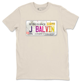 Air Jordan 3 J Balvin shirt to match jordans Jordan Plate sneaker tees Crew Neck Air Jordan 3 X J Balvin SNRT Sneaker Release Tees Unisex Casual Shirts Natural 2 T-Shirt