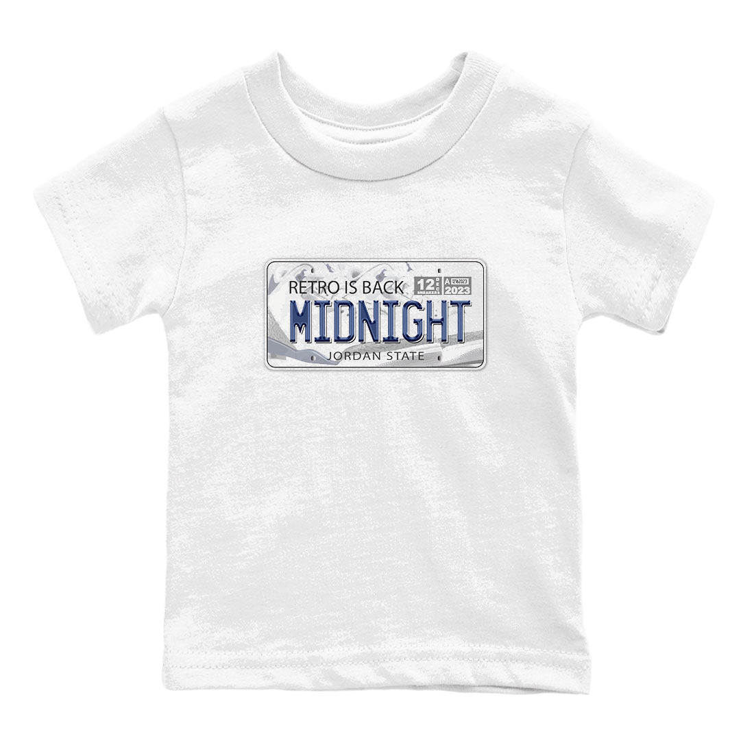 Air Jordan 3 Retro Midnight Navy shirt to match jordans Jordan Plate sneaker shirt 3s Midnight Navy SNRT sneaker tees baby toddler White 2 cotton Shirt