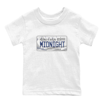 Air Jordan 3 Retro Midnight Navy shirt to match jordans Jordan Plate sneaker shirt 3s Midnight Navy SNRT sneaker tees baby toddler White 2 cotton Shirt