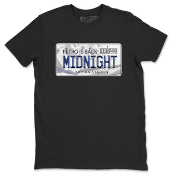 Air Jordan 3 Retro Midnight Navy shirt to match jordans Jordan Plate sneaker shirt 3s Midnight Navy SNRT sneaker tees unisex crew neck cotton Black 2 crew neck shirt
