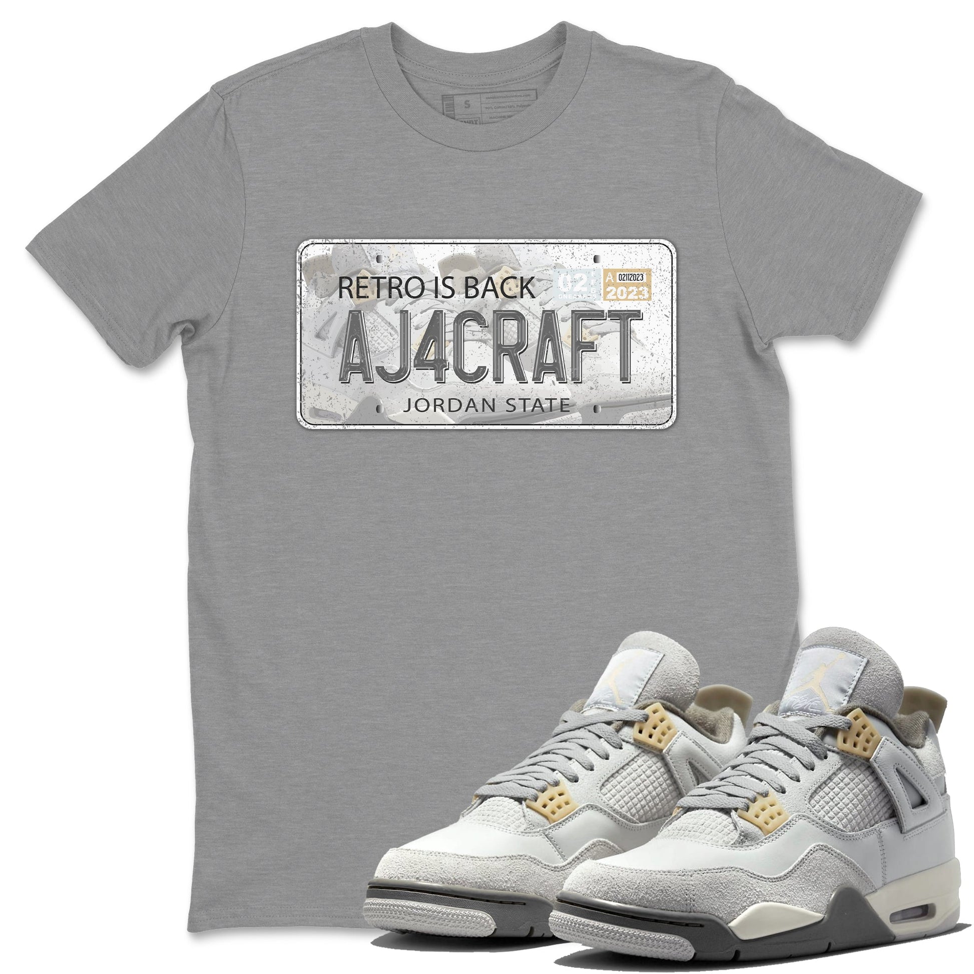 Jordan 4 Craft Sneaker Match Tees Jordan Plate Sneaker Tees Jordan 4 Craft Sneaker Release Tees Unisex Shirts