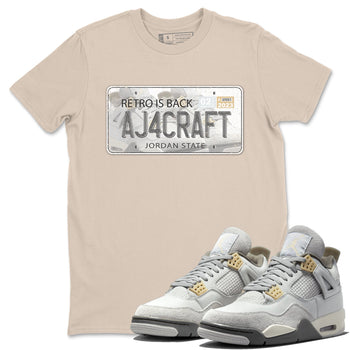 Jordan 4 Craft Sneaker Match Tees Jordan Plate Sneaker Tees Jordan 4 Craft Sneaker Release Tees Unisex Shirts