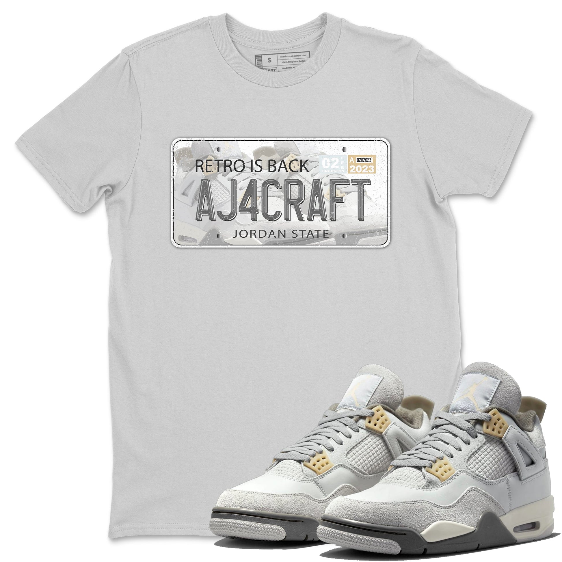 Jordan 4 Craft Sneaker Match Tees Jordan Plate Sneaker Tees Jordan 4 Craft Sneaker Release Tees Unisex Shirts