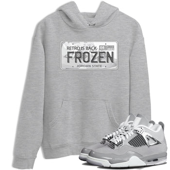 AJ4 Frozen Moments shirt to match jordans Jordan Plate sneaker tees Crew Neck AJ4 Frozen Moments SNRT Sneaker Release Tees Unisex Casual Shirts Heather Grey 1 T-Shirt