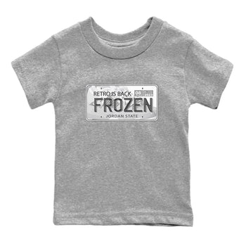 AJ4 Frozen Moments shirt to match jordans Jordan Plate sneaker tees Crew Neck AJ4 Frozen Moments SNRT Sneaker Release Tees Baby Toddler Heather Grey 2 T-Shirt