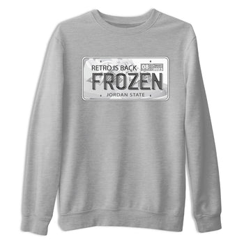 AJ4 Frozen Moments shirt to match jordans Jordan Plate sneaker tees Crew Neck AJ4 Frozen Moments SNRT Sneaker Release Tees Unisex Casual Shirts Heather Grey 2 T-Shirt