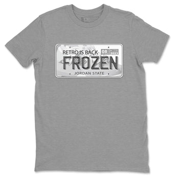 AJ4 Frozen Moments shirt to match jordans Jordan Plate sneaker tees Crew Neck AJ4 Frozen Moments SNRT Sneaker Release Tees Unisex Casual Shirts Heather Grey 2 T-Shirt