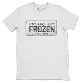 AJ4 Frozen Moments shirt to match jordans Jordan Plate sneaker tees Crew Neck AJ4 Frozen Moments SNRT Sneaker Release Tees Unisex Casual Shirts White 2 T-Shirt
