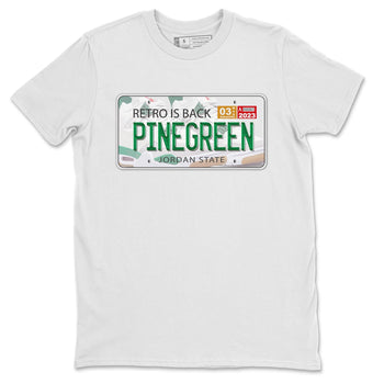 Jordan 4 Pine Green SB Sneaker Match Tees Jordan Plate Sneaker Tees 4s Pine Green Nike SB Sneaker Tees Sneaker Release Shirts Unisex Shirts White 2