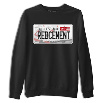 4s Red Cement shirt to match jordans Jordan Plate sneaker tees Air Jordan 4 Red Cement SNRT Sneaker Release Tees Crew Neck Casual Unisex Black 2 T-Shirt