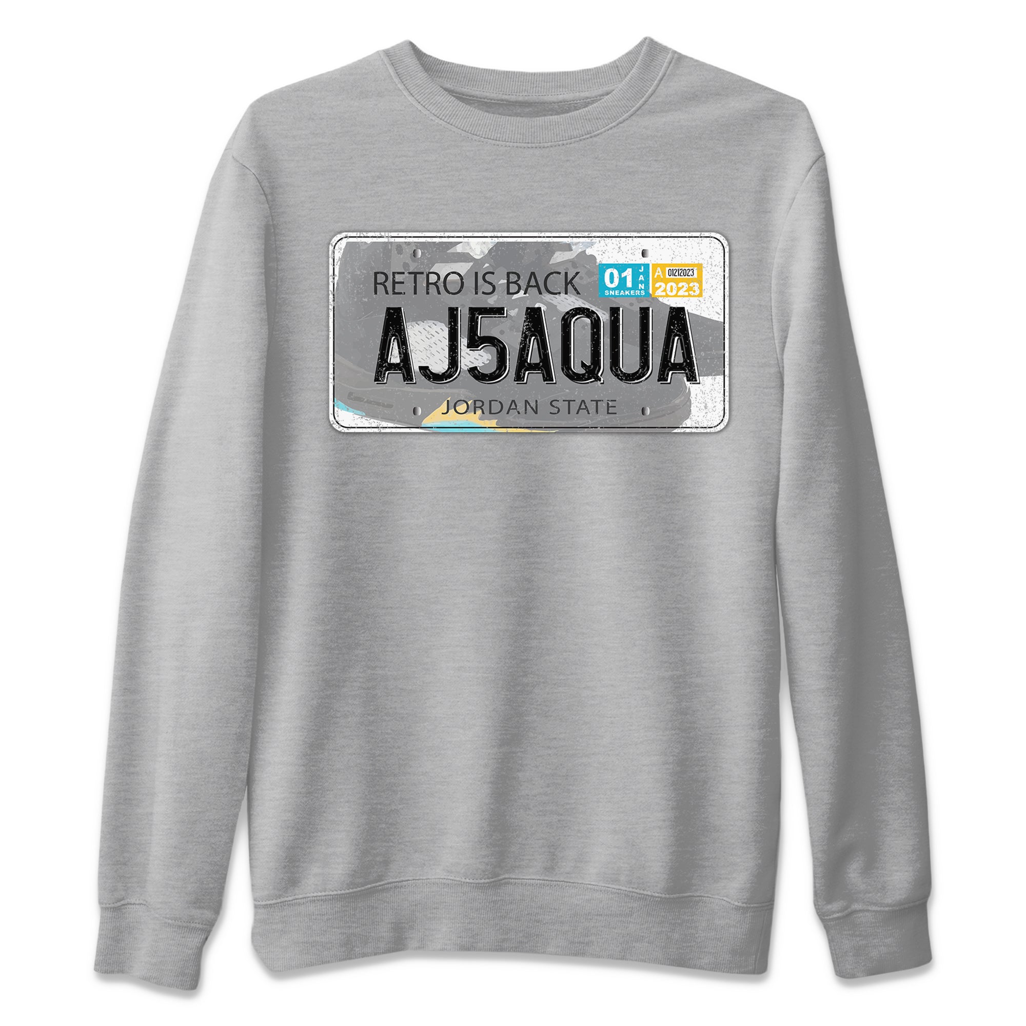 Jordan 5 Aqua Sneaker Match Tees Jordan Plate Sneaker Tees Jordan 5 Aqua Sneaker Release Tees Unisex Shirts