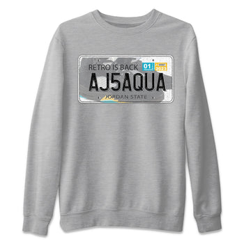 Jordan 5 Aqua Sneaker Match Tees Jordan Plate Sneaker Tees Jordan 5 Aqua Sneaker Release Tees Unisex Shirts