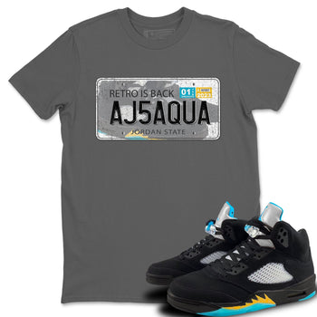 Jordan 5 Aqua Sneaker Match Tees Jordan Plate Sneaker Tees Jordan 5 Aqua Sneaker Release Tees Unisex Shirts