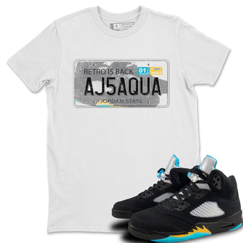 Jordan 5 Aqua Sneaker Match Tees Jordan Plate Sneaker Tees Jordan 5 Aqua Sneaker Release Tees Unisex Shirts
