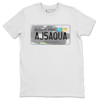 Jordan 5 Aqua Sneaker Match Tees Jordan Plate Sneaker Tees Jordan 5 Aqua Sneaker Release Tees Unisex Shirts