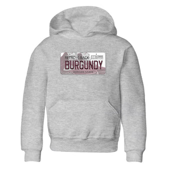 Jordan 5 Burgundy shirt to match jordans Jordan Plate sneaker tees Crew Neck AJ5 Burgundy SNRT Sneaker Release Tees Baby Toddler Heather Grey 2 T-Shirt