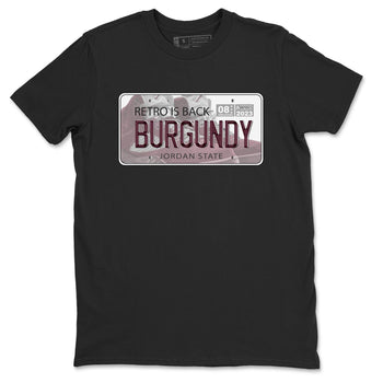 Jordan 5 Burgundy shirt to match jordans Jordan Plate sneaker tees Crew Neck AJ5 Burgundy SNRT Sneaker Release Tees Unisex Casual Shirts Black 2 T-Shirt