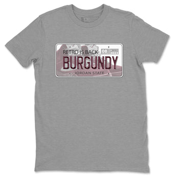 Jordan 5 Burgundy shirt to match jordans Jordan Plate sneaker tees Crew Neck AJ5 Burgundy SNRT Sneaker Release Tees Unisex Casual Shirts Heather Grey 2 T-Shirt