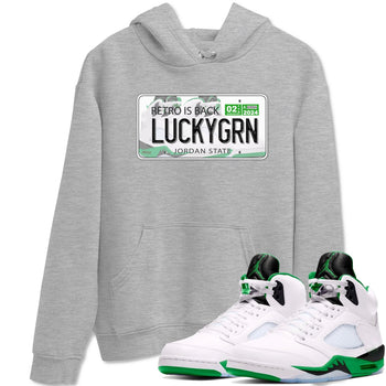 5s Lucky Green shirt to match jordans Jordan Plate sneaker tees Air Jordan 5 Lucky Green SNRT Sneaker Release Tees unisex cotton Heather Grey 1 crew neck shirt