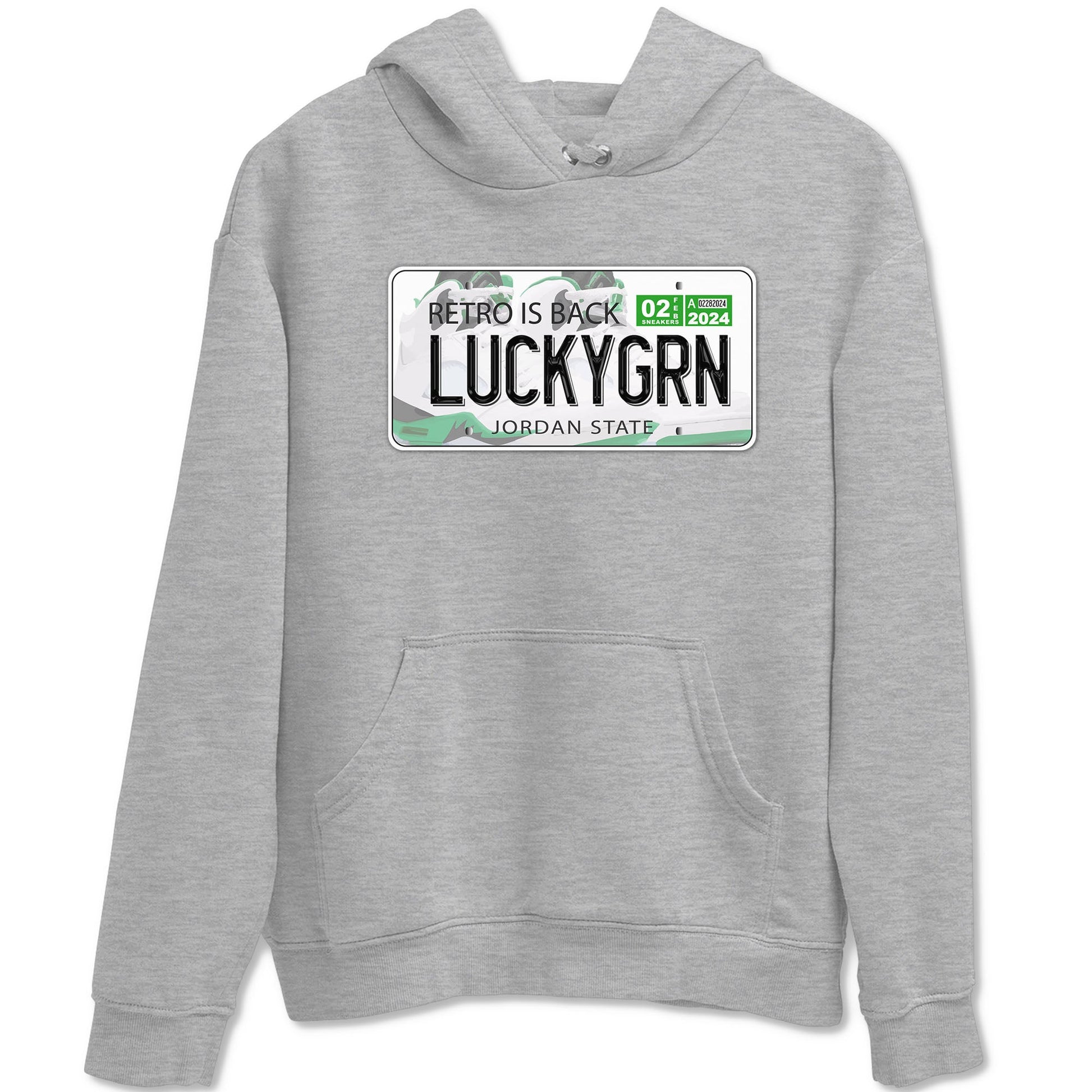 5s Lucky Green shirt to match jordans Jordan Plate sneaker tees Air Jordan 5 Lucky Green SNRT Sneaker Release Tees unisex cotton Heather Grey 2 crew neck shirt
