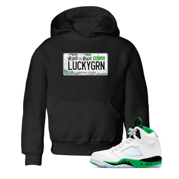5s Lucky Green shirt to match jordans Jordan Plate sneaker tees Air Jordan 5 Lucky Green SNRT sneaker release tees baby toddler Black 1 cotton Shirt
