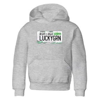 5s Lucky Green shirt to match jordans Jordan Plate sneaker tees Air Jordan 5 Lucky Green SNRT sneaker release tees baby toddler Heather Grey 2 cotton Shirt