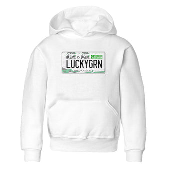 5s Lucky Green shirt to match jordans Jordan Plate sneaker tees Air Jordan 5 Lucky Green SNRT sneaker release tees baby toddler White 2 cotton Shirt