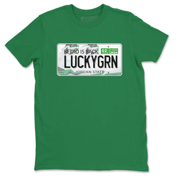 5s Lucky Green shirt to match jordans Jordan Plate sneaker tees Air Jordan 5 Lucky Green SNRT Sneaker Release Tees unisex cotton Kelly Green 2 crew neck shirt