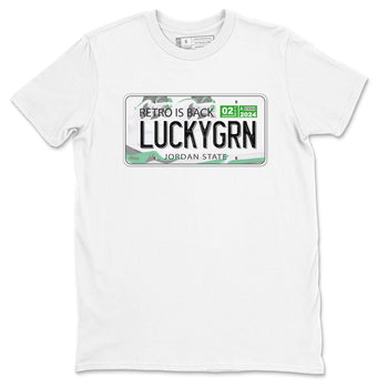 5s Lucky Green shirt to match jordans Jordan Plate sneaker tees Air Jordan 5 Lucky Green SNRT Sneaker Release Tees unisex cotton White 2 crew neck shirt