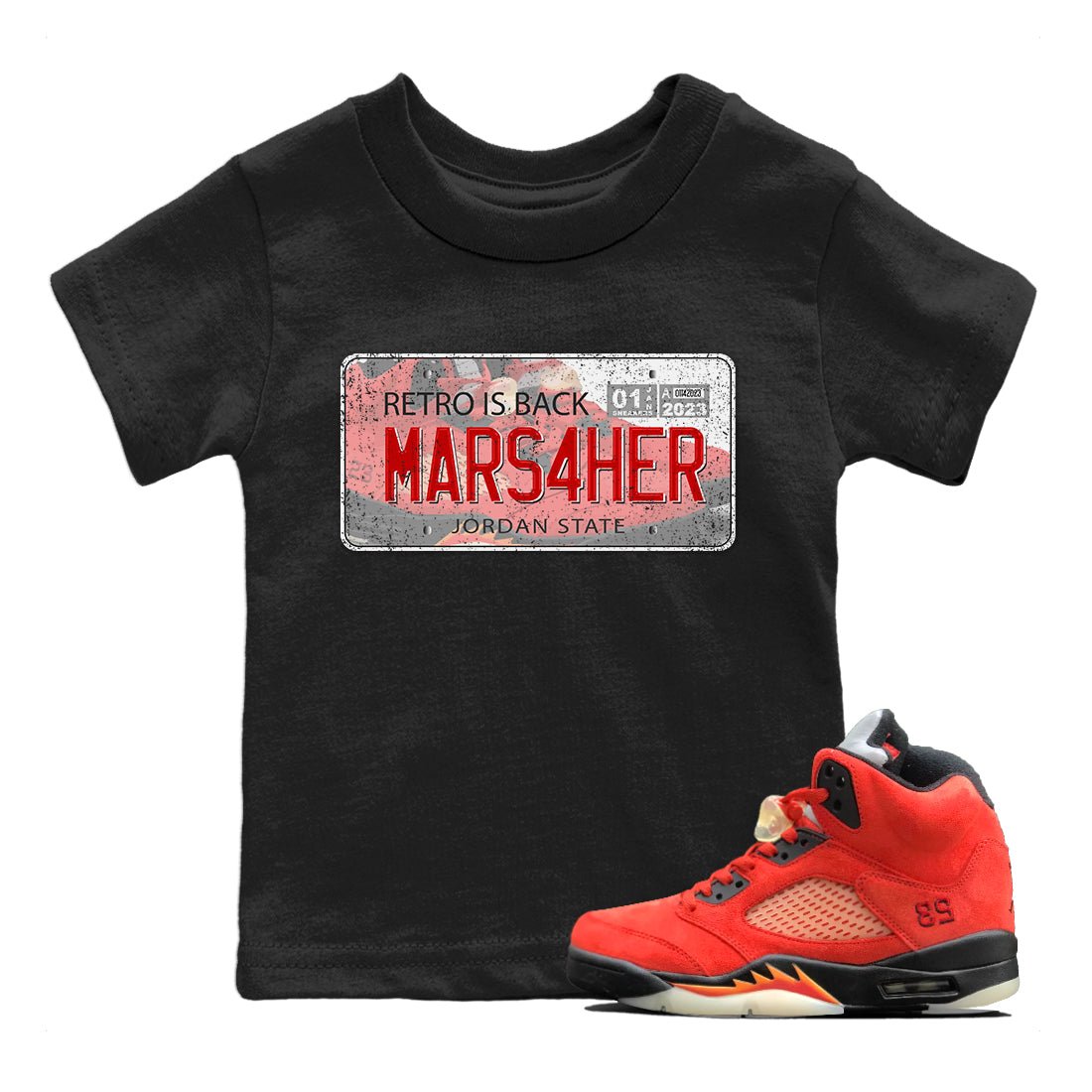 Jordan 5 Mars For Her Sneaker Match Tees Jordan Plate Sneaker Tees Jordan 5 Mars For Her Sneaker Release Tees Kids Shirts