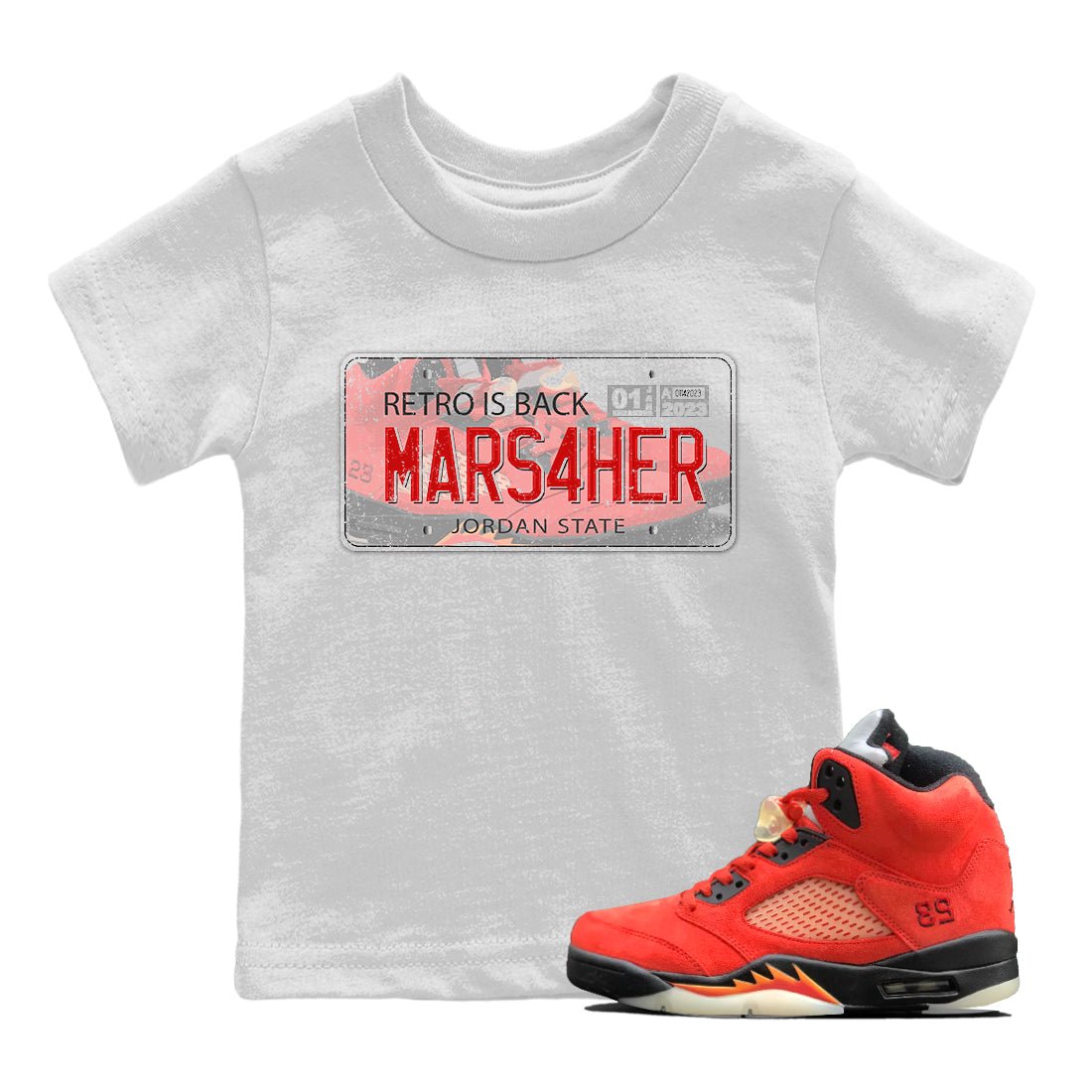 Jordan 5 Mars For Her Sneaker Match Tees Jordan Plate Sneaker Tees Jordan 5 Mars For Her Sneaker Release Tees Kids Shirts