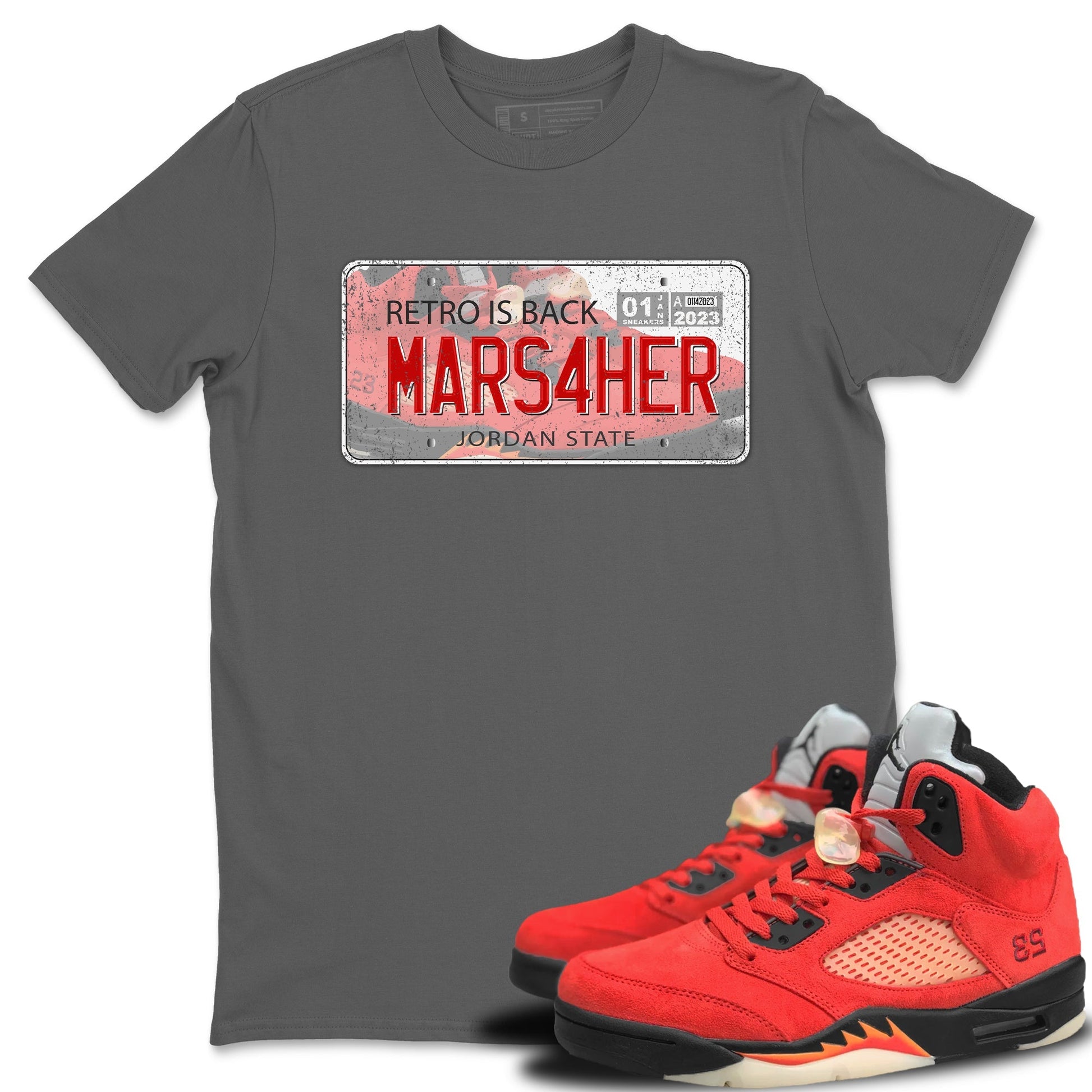 Jordan 5 Mars For Her Sneaker Match Tees Jordan Plate Sneaker Tees Jordan 5 Mars For Her Sneaker Release Tees Unisex Shirts
