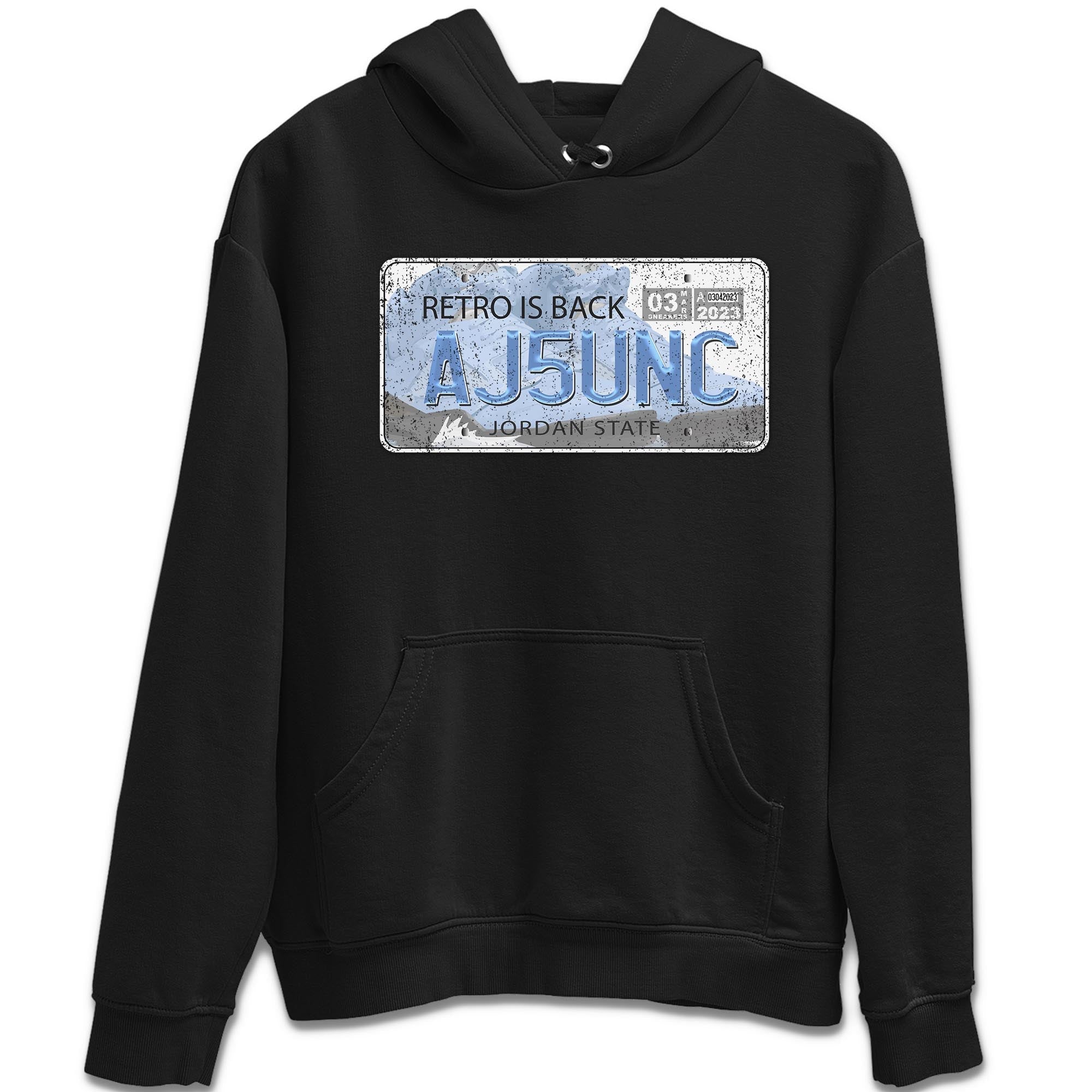 Jordan 5 UNC Jordan Shirts Jordan Plate Sneaker Tees 5s UNC SNRT Sneaker Tees Unisex Shirts Black 2