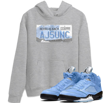 Jordan 5 UNC Jordan Shirts Jordan Plate Sneaker Tees 5s UNC SNRT Sneaker Tees Unisex Shirts Heather Grey 1