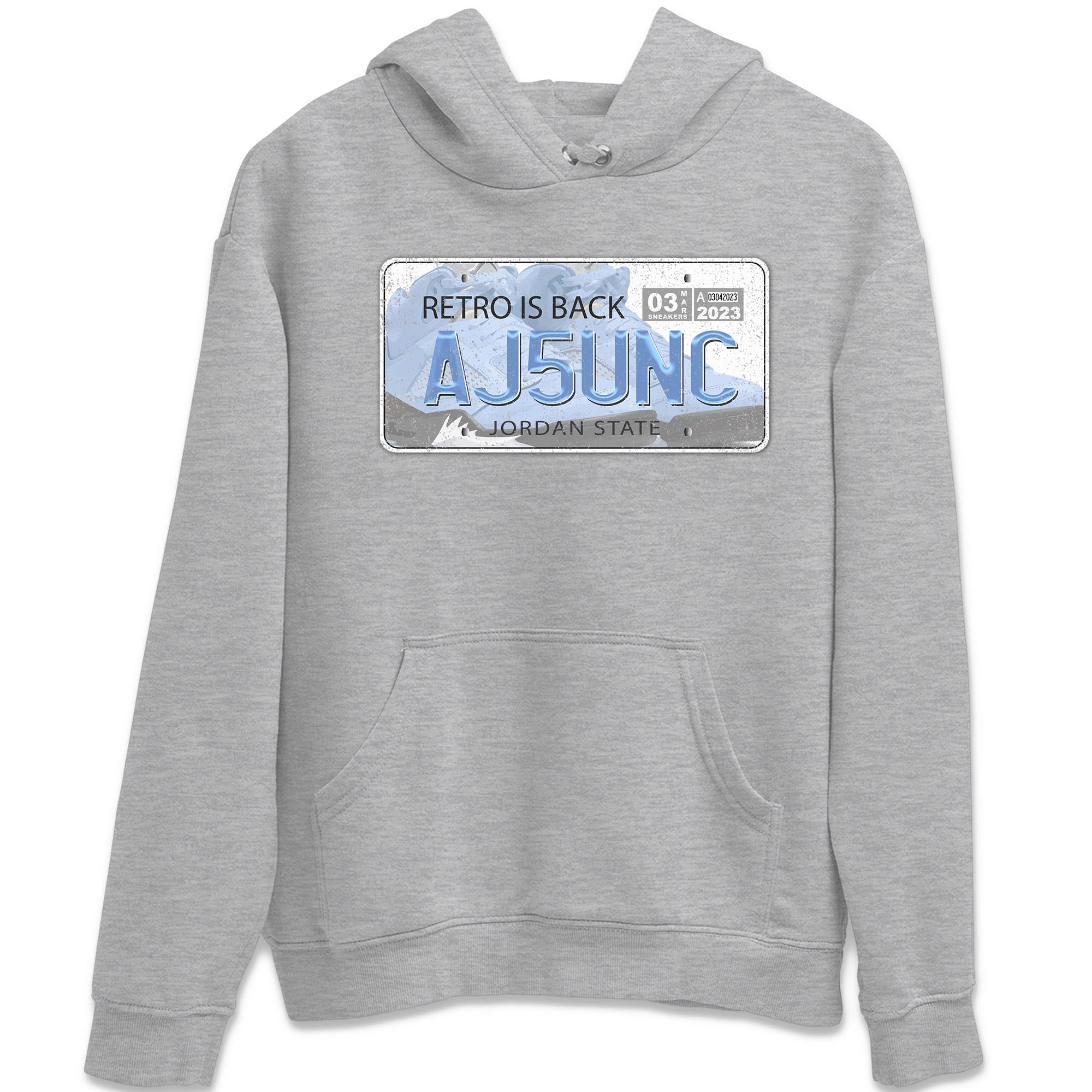 Jordan 5 UNC Jordan Shirts Jordan Plate Sneaker Tees 5s UNC SNRT Sneaker Tees Unisex Shirts Heather Grey 2