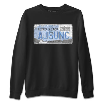 Jordan 5 UNC Jordan Shirts Jordan Plate Sneaker Tees 5s UNC SNRT Sneaker Tees Unisex Shirts Black 2