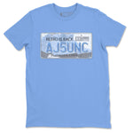 Jordan 5 UNC Jordan Shirts Jordan Plate Sneaker Tees 5s UNC SNRT Sneaker Tees Unisex Shirts Carolina Blue 2