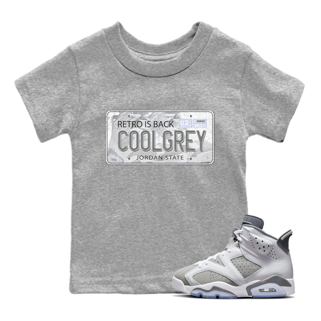 Jordan 6 Cool Grey Sneaker Match Tees Jordan Plate Sneaker Tees Jordan 6 Cool Grey Sneaker Release Tees Kids Shirts