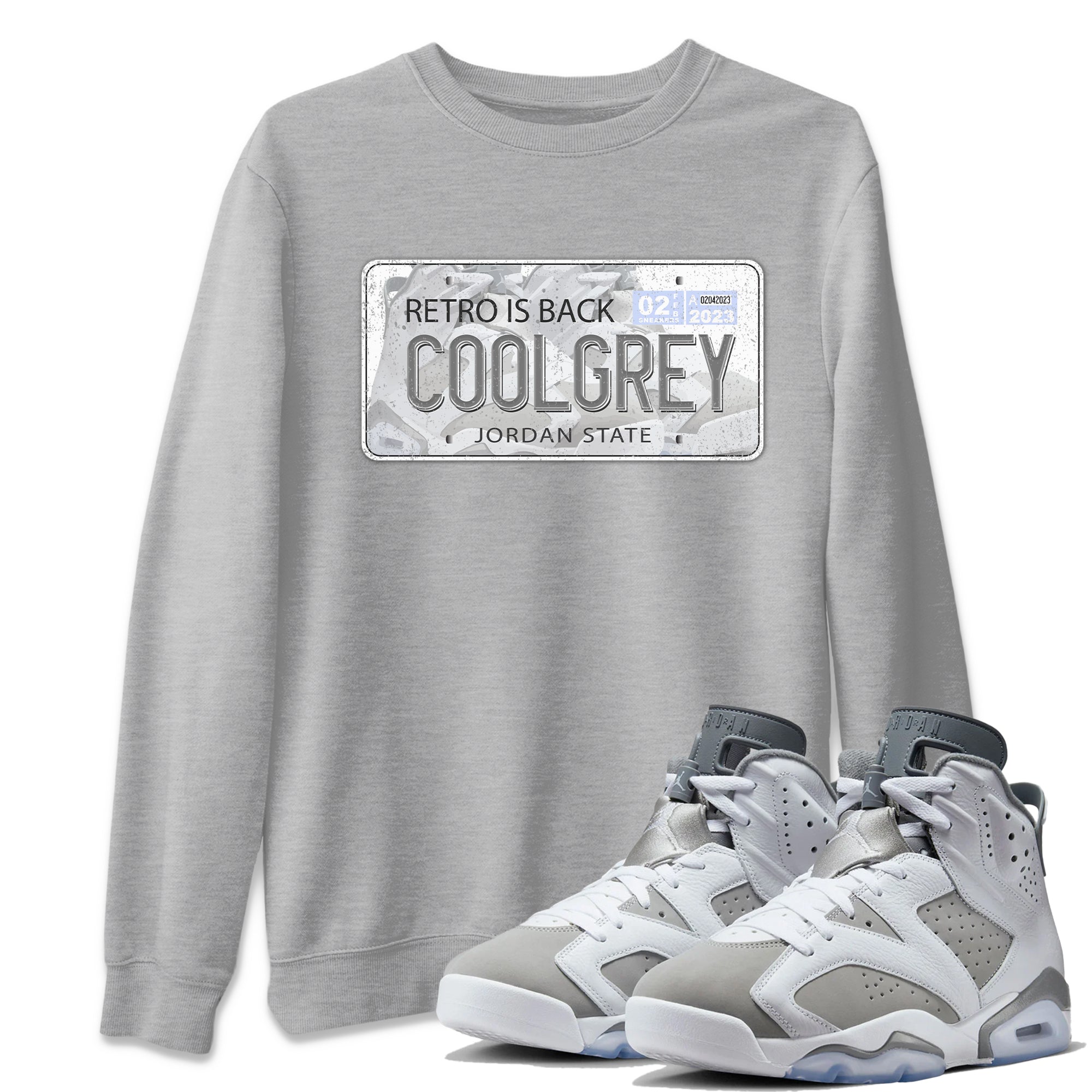 Jordan 6 Cool Grey Sneaker Match Tees Jordan Plate Sneaker Tees Jordan 6 Cool Grey Sneaker Release Tees Unisex Shirts
