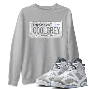 Jordan 6 Cool Grey Sneaker Match Tees Jordan Plate Sneaker Tees Jordan 6 Cool Grey Sneaker Release Tees Unisex Shirts