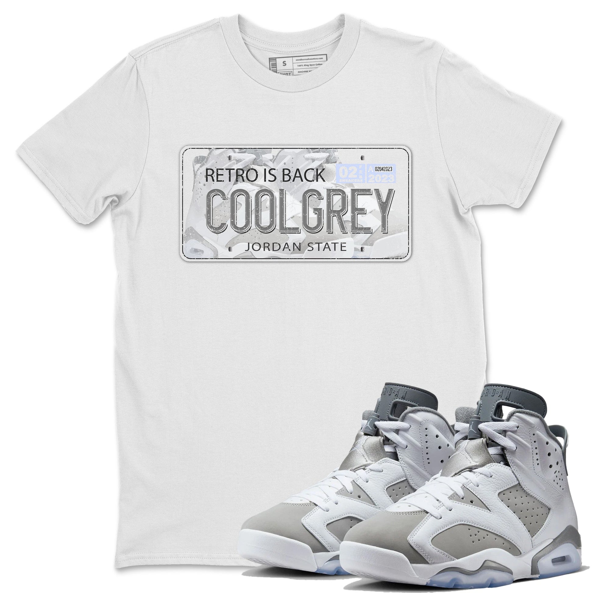 Jordan 6 Cool Grey Sneaker Match Tees Jordan Plate Sneaker Tees Jordan 6 Cool Grey Sneaker Release Tees Unisex Shirts