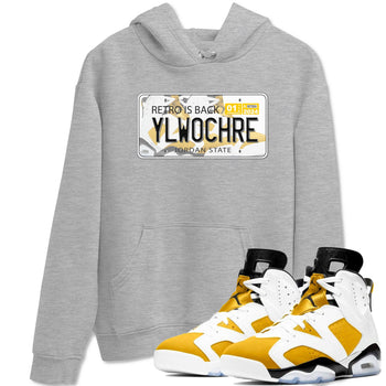 Jordan plate sneaker match tees to Yellow Ochre 6s street fashion brand for shirts to match Jordans SNRT Sneaker Tees Air Jordan 6 Yellow Ochre unisex t-shirt Heather Grey 1 unisex shirt