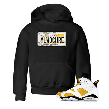 Jordan plate sneaker match tees to Yellow Ochre 6s street fashion brand for shirts to match Jordans SNRT Sneaker Tees Air Jordan 6 Yellow Ochre unisex t-shirt Black 1 youth shirt