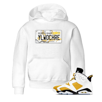 Jordan plate sneaker match tees to Yellow Ochre 6s street fashion brand for shirts to match Jordans SNRT Sneaker Tees Air Jordan 6 Yellow Ochre unisex t-shirt White 1 youth shirt